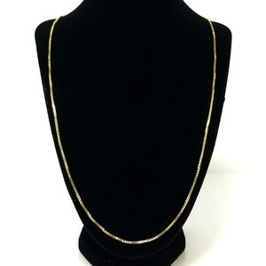 Danecraft Primavera Italy 24" 925 SS Gold Over Sterling Silver Necklace Chain